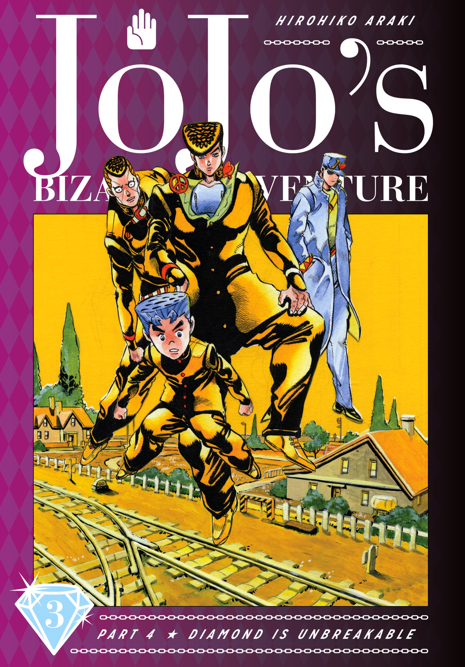 Cover of JoJo's Bizarre Adventure: Part 4--Diamond Is Unbreakable (Deluxe Edition), Vol. 3