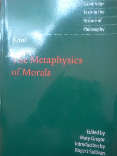 Cover of The Metaphysics of Morals