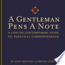 A Gentleman Pens a Note