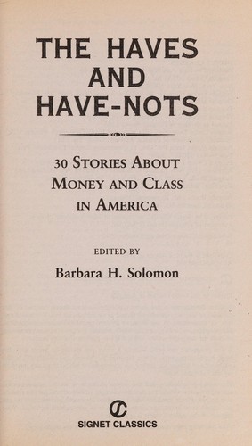 Cover of The Haves and Have Nots
