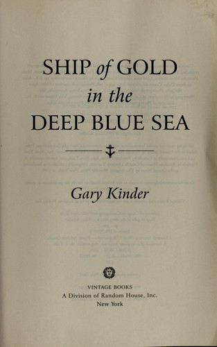 Cover of Ship of Gold in the Deep Blue Sea