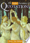 The Oxford Dictionary of Quotations