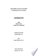 Cover of The Works of Saint Augustine: v. 1. Sermons on the Old Testament, 20-50