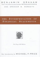 Cover of The Interpretation of Financial Statements