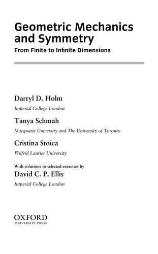 Cover of Geometric Mechanics and Symmetry: From Finite to Infinite Dimensions