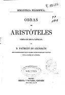 Cover of Obras de Aristoteles