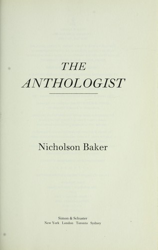 The Anthologist