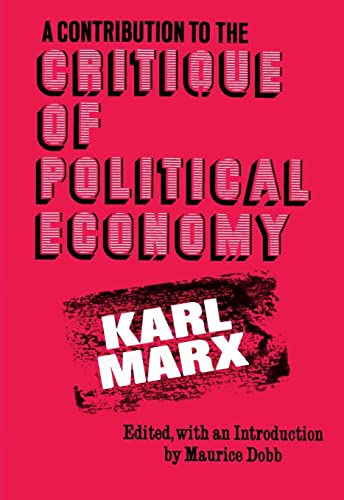 Cover of A Contribution to the Critique of Political Economy