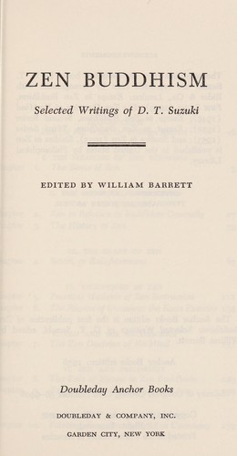 Cover of Zen Buddhism
