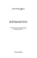 Cover of Mi intima multitud