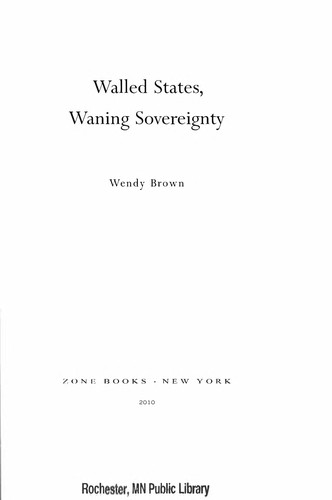 Cover of Walled States, Waning Sovereignty