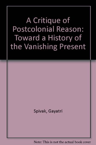 Cover of A critique of postcolonial reason