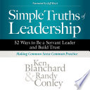 Cover of Simple Truths of Leadership