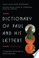 Dictionary of Paul and His Letters