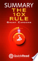 Cover of The 10X Rule by Grant Cardone