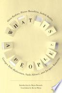 Cover of What Is a People?