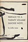 Cover of Preface to a Twenty Volume Suicide Note