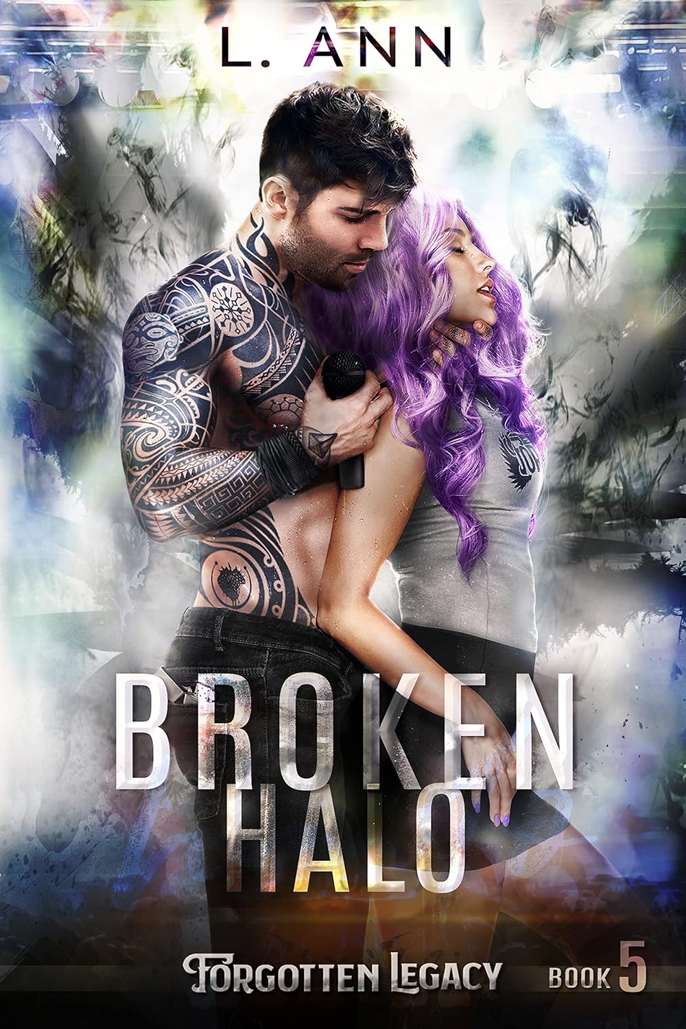 Cover of Broken Halo: A Steamy Rockstar Romance