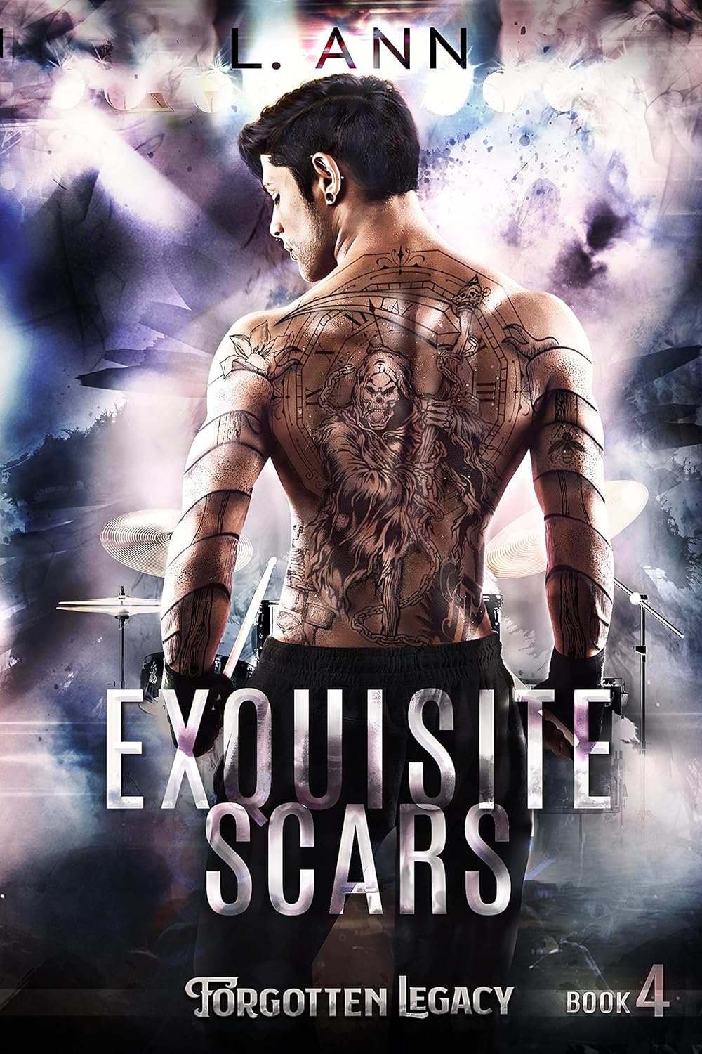 Cover of Exquisite Scars: A Steamy Rockstar Romance