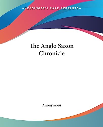 Cover of The Anglo Saxon Chronicle