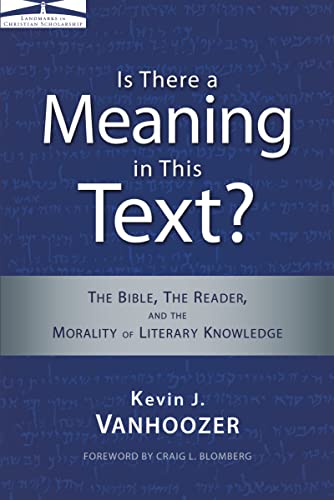 Cover of Is There a Meaning in this Text?