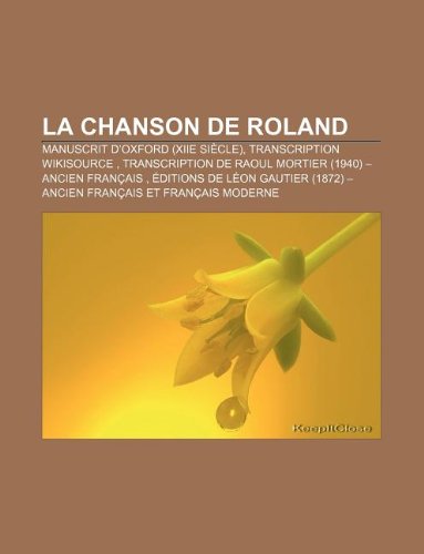 Cover of La Chanson de Roland
