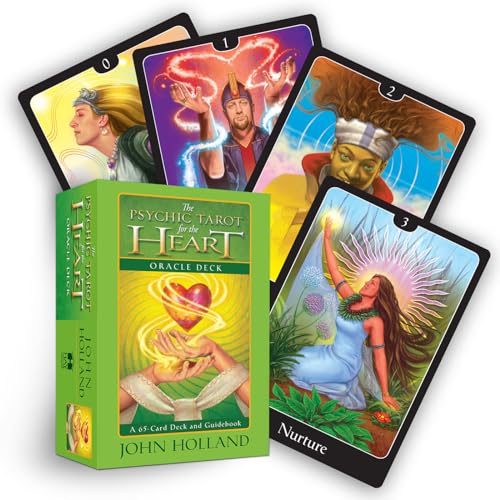 Cover of The Psychic Tarot for the Heart Oracle Deck: A 65-Card Deck and Guidebook