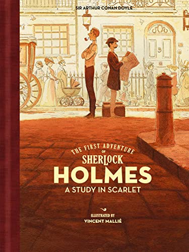 Cover of The First Adventure of Sherlock Holmes: A Study in Scarlet