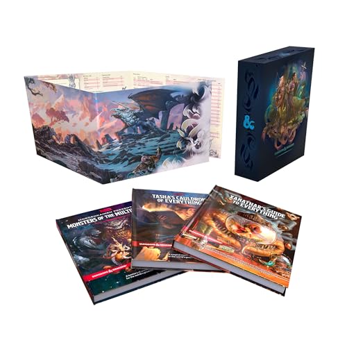 Cover of Dungeons & Dragons Rules Expansion Gift Set: Tasha's Cauldron of Everything + Xanathar's Guide to Everything + Monsters of the Multiverse + DM Screen
