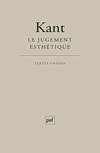 Cover of Le jugement esthetique: Textes choisis et commentes par Florence Khodoss