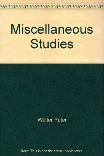 Cover of Miscellaneous Studies