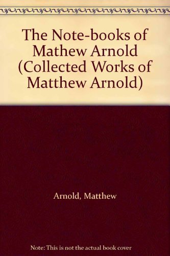 Cover of The Note-books of Mathew Arnold