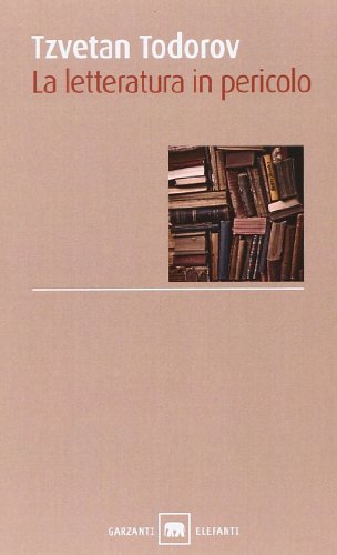 Cover of La letteratura in pericolo