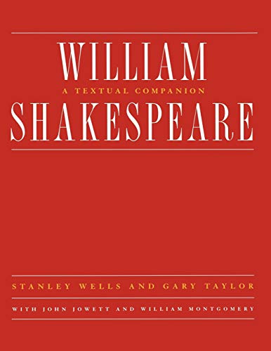 Cover of William Shakespeare: A Textual Companion