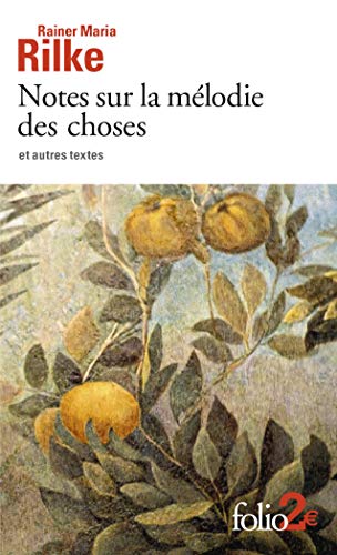 Cover of Notes sur la melodie des choses et autres textes