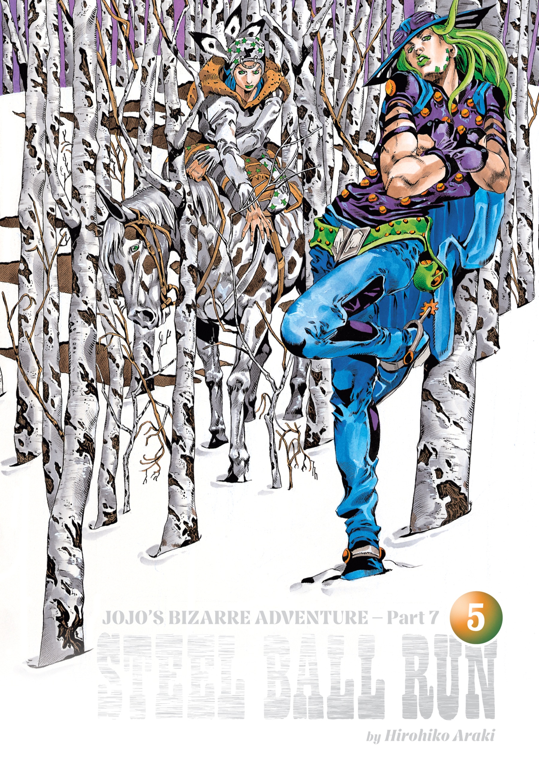 Cover of JoJo's Bizarre Adventure: Part 7--Steel Ball Run (Deluxe Edition), Vol. 5