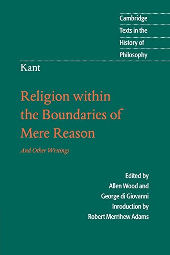 Cover of Religion within the Boundaries of Mere Reason & Other Writings