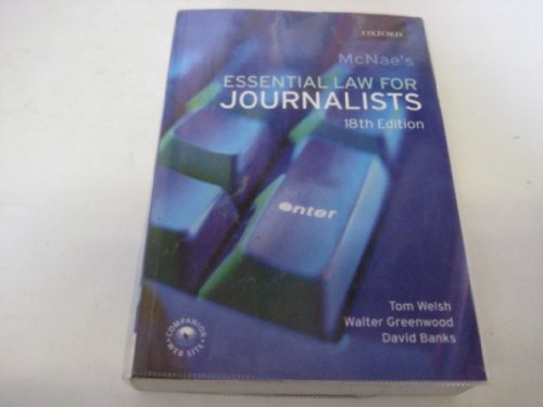 McNae's Essential Law for Journalists