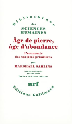 Cover of Age de pierre, age d'abondance : L'economie des societes primitives