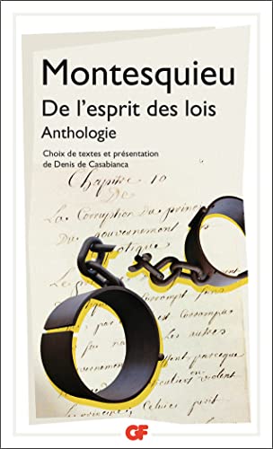 Cover of De l'esprit des lois: Anthologie