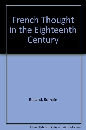 Cover of French Thought in the Eighteenth Century