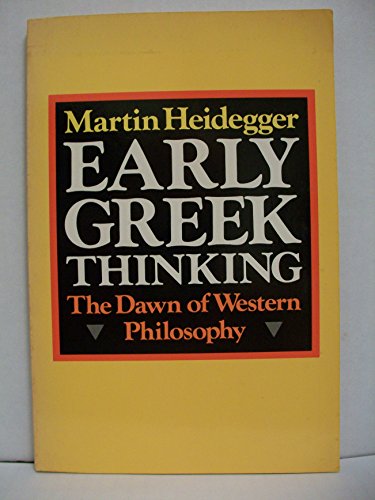 Cover of Early Greek Thinking: The Dawn of Western Philosophy