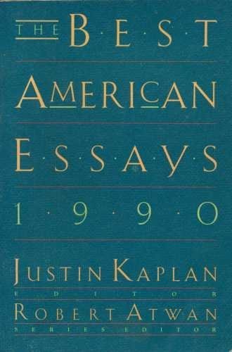 Cover of The Best American Essays 1990