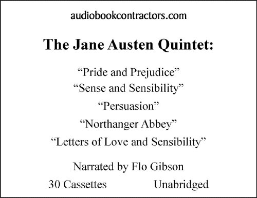 Cover of The Jane Austen Quintet: Pride and Prejudice, Sense and Sensibility, Persuasion, Northanger Abbey and Letters of Love and Sensibility