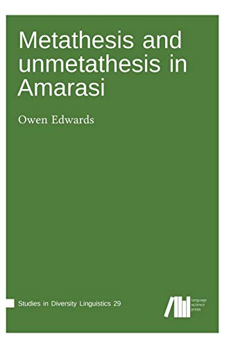 Cover of Metathesis and unmetathesis in Amarasi