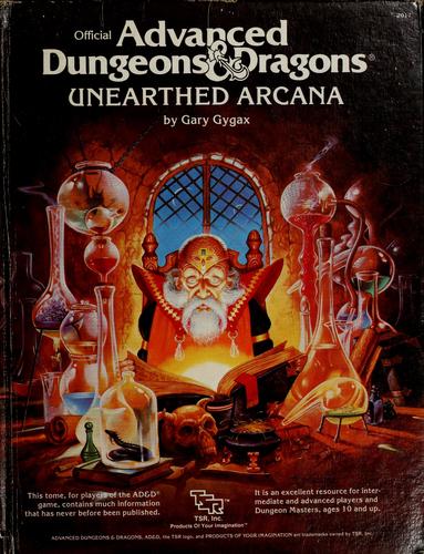 Official advanced dungeons & dragons, unearthed arcana