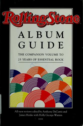 Cover of Rolling Stone Album Guide: All New Reviews