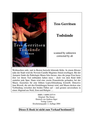 Cover of Todsünde