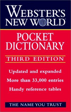 Webster's New World Pocket Dictionary