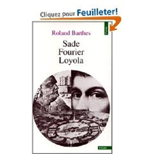 Cover of Sade/Fourier/Loyola